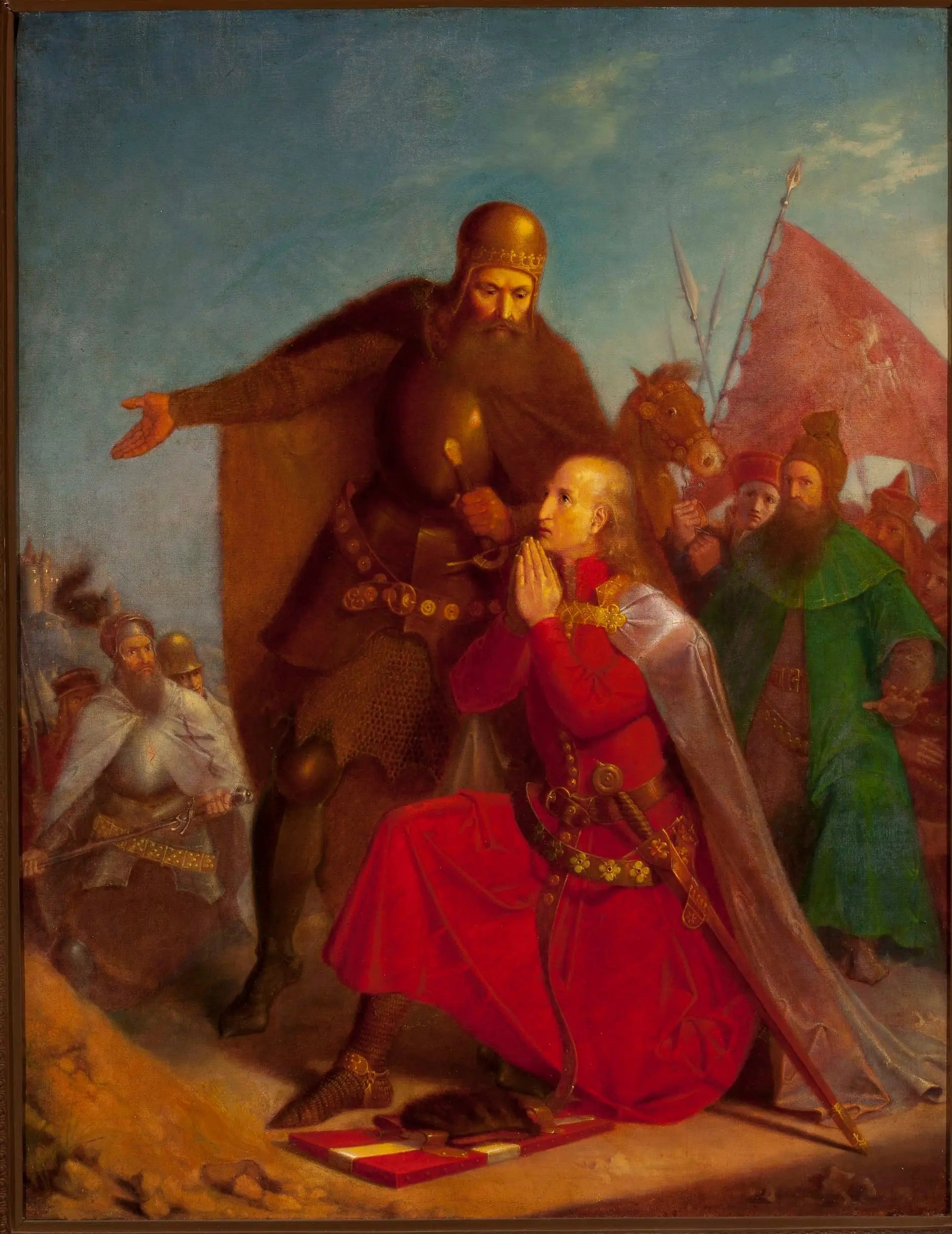 Władysław Jagiełło et Vytautas priant avant la bataille de Grunwald - Jan Matejko - Alpha Reproduction